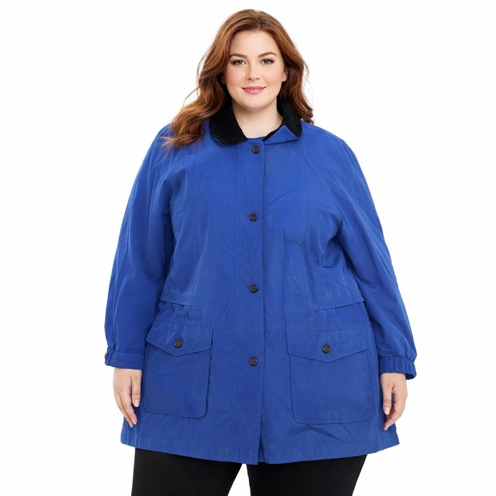 Jacqueline ferrar vintage all weather coat jacket for women Sz 2X/2 extra grande